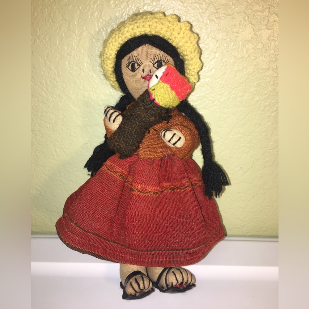 Vintage Handmade Peruvian Doll